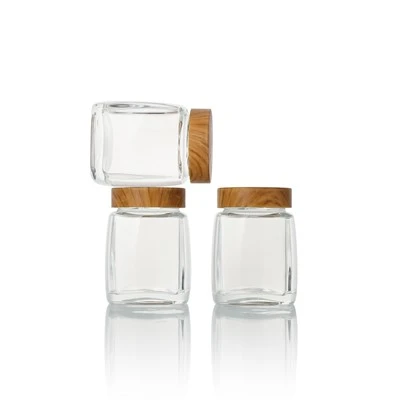 500ml Glass Jar With Bamboo Lid 500ml Glass Jar With Bamboo Lid